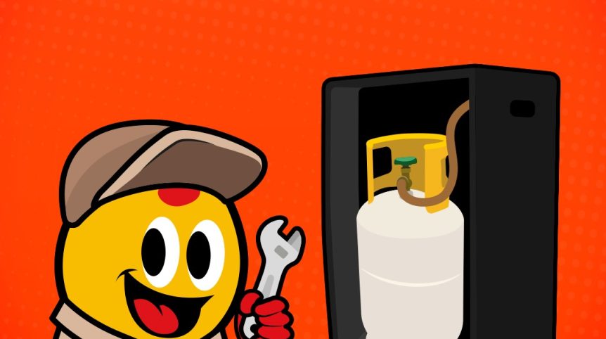 Conecta bien el tanque de gas por esto...